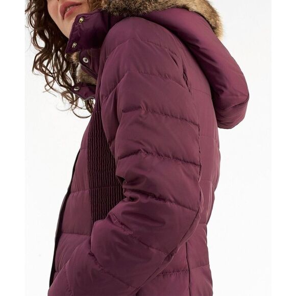 COPY - Joules Clothing Women's Sz 2 Burgundy Caldecott Puffer Parka Coat $300 - Picture 4 of 4